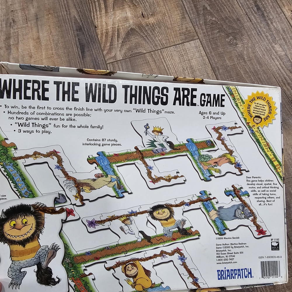 Where The Wild Things Are Board Game Puzzle Ages 6+ Briarpatch Learning - Picture 11 of 13